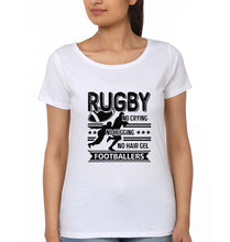 Load image into Gallery viewer, Rugby T-Shirt for Women-White-Ektarfa.online
