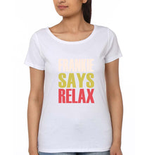 Load image into Gallery viewer, Frankie Says Relax Friends T-Shirt for Women-White-Ektarfa.online

