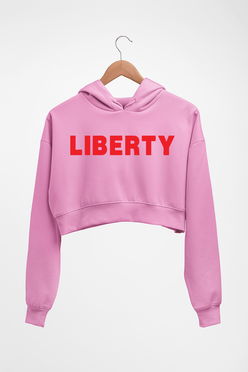 Liberty Crop HOODIE FOR WOMEN-Light Baby Pink-Ektarfa.online