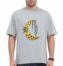 Load image into Gallery viewer, Dream Catcher Moon Oversized T-Shirt for Men-Grey-Ektarfa.online
