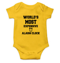 Load image into Gallery viewer, Expensive Alarm Clock Kids Romper For Baby Boy/Girl-0-5 Months(18 Inches)-Yellow-Ektarfa.online
