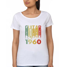 Load image into Gallery viewer, Guitar T-Shirt for Women-White-Ektarfa.online
