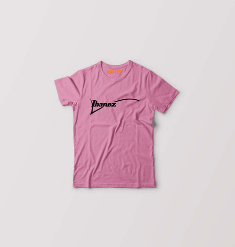 Ibanez Guitar Kids T-Shirt for Boy/Girl-Pink-Ektarfa.online