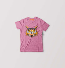 Load image into Gallery viewer, TRIANGLE_OWL Kids T-Shirt for Boy/Girl-Pink-Ektarfa.online
