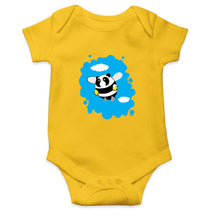 Load image into Gallery viewer, Panda Bee Wolf Kids Romper For Baby Boy/Girl-0-5 Months(18 Inches)-Yellow-Ektarfa.online
