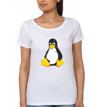 Load image into Gallery viewer, Linux T-Shirt for Women-White-Ektarfa.online

