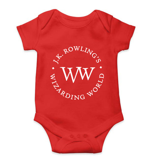 Wizarding World Kids Romper For Baby Boy/Girl-Red-Ektarfa.online