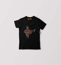Load image into Gallery viewer, India Kids T-Shirt for Boy/Girl-Black-Ektarfa.online
