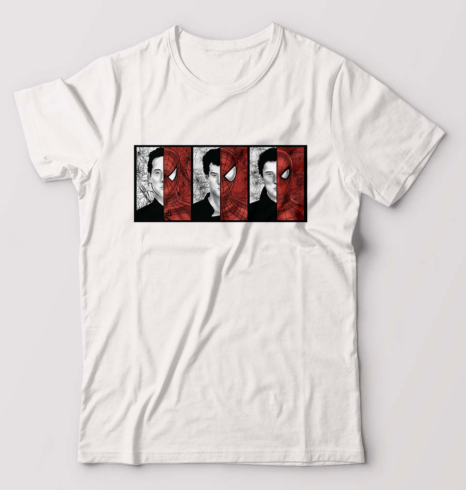 Spiderman Superhero T-Shirt for Men-White-Ektarfa.online