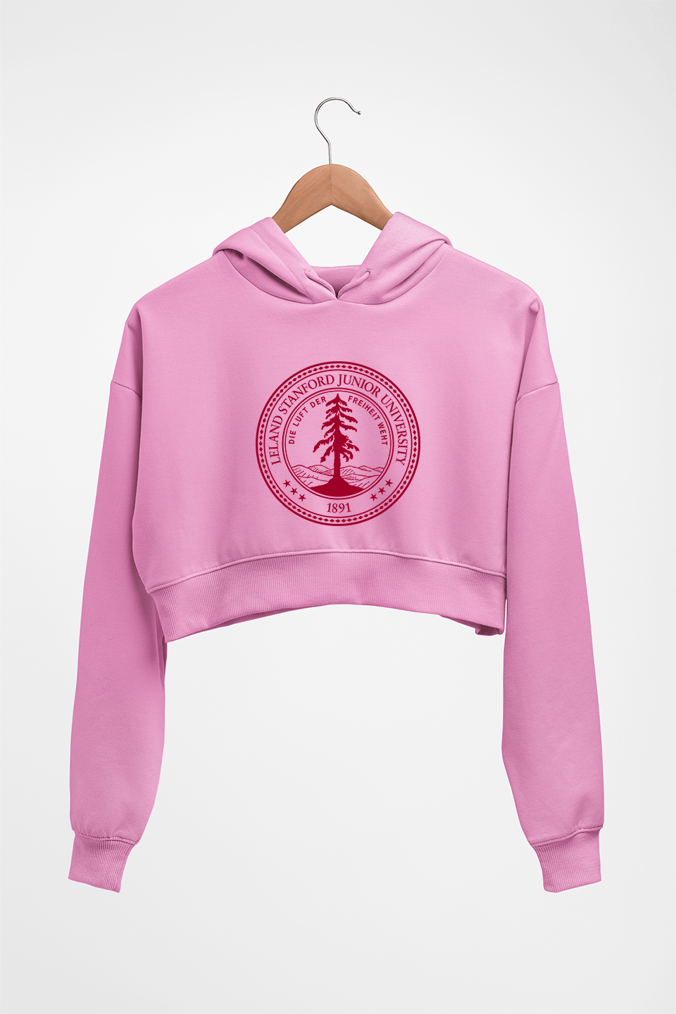 Stanford Crop HOODIE FOR WOMEN-Light Baby Pink-Ektarfa.online