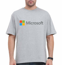 Load image into Gallery viewer, Microsooft Oversized T-Shirt for Men-Grey-Ektarfa.online
