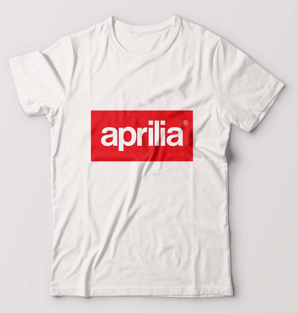 Aprilia T-Shirt for Men-White-Ektarfa.online