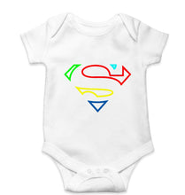 Load image into Gallery viewer, Superman Superhero Kids Romper For Baby Boy/Girl-0-5 Months(18 Inches)-White-Ektarfa.online
