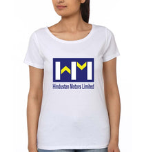 Load image into Gallery viewer, Hindustan Motors Limited T-Shirt for Women-White-Ektarfa.online
