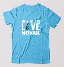 Load image into Gallery viewer, Love Novak Djokovic Tennis T-Shirt for Men-Light Blue-Ektarfa.online

