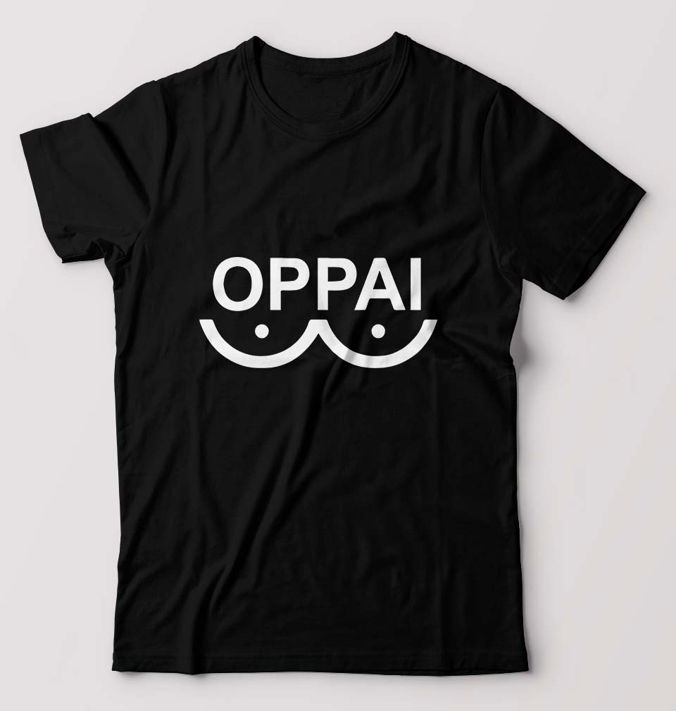 Oppai T-Shirt for Men-Black-Ektarfa.online