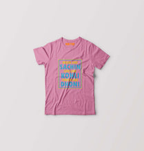 Load image into Gallery viewer, CRICKET Sachin Kohli Dhoni Kids T-Shirt for Boy/Girl-Pink-Ektarfa.online
