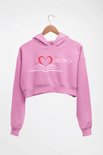 Load image into Gallery viewer, Love Books Crop HOODIE FOR WOMEN-Light Baby Pink-Ektarfa.online
