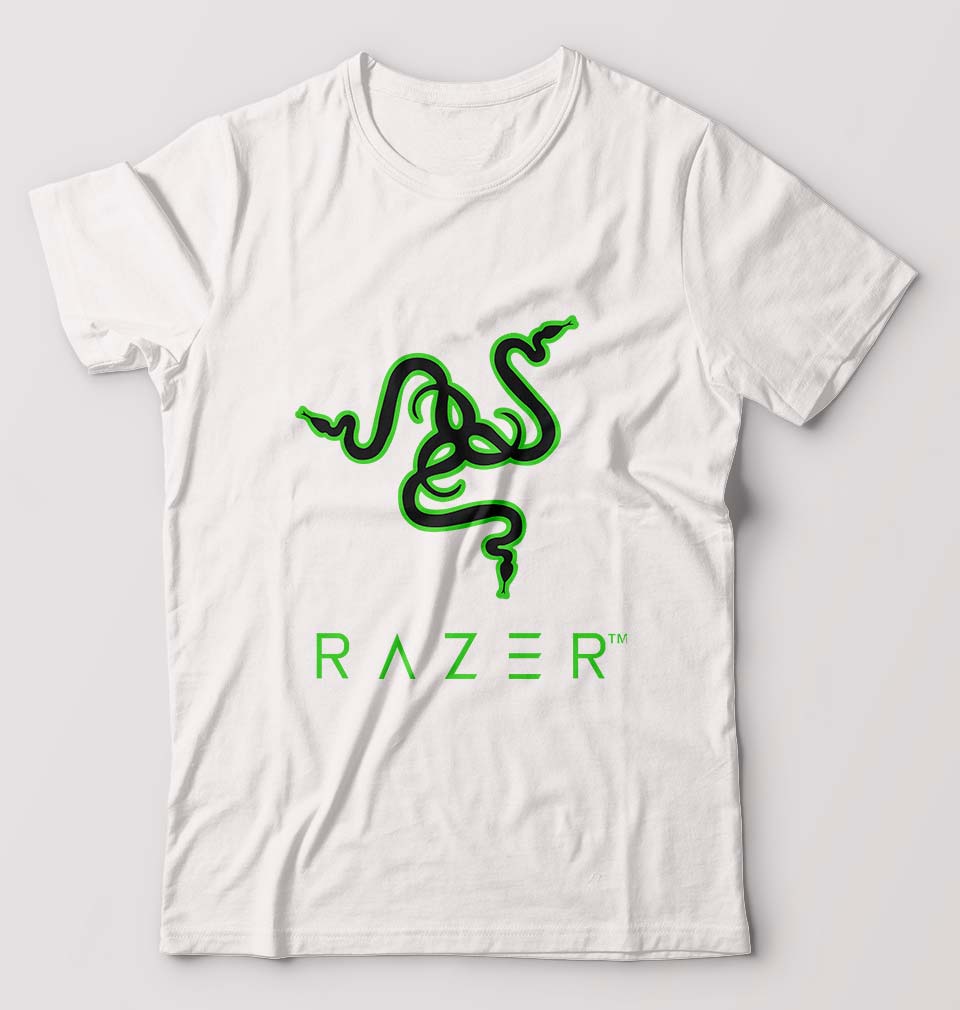 Razer T-Shirt for Men-White-Ektarfa.online