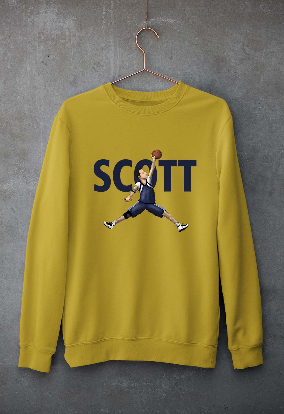 Michael Scott Unisex Sweatshirt for Men/Women-Mustard Yellow-Ektarfa.online