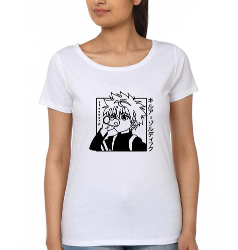 Killua Zoldyck T-Shirt for Women-White-Ektarfa.online