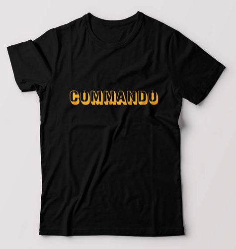 Commando T-Shirt for Men-Black-Ektarfa.online