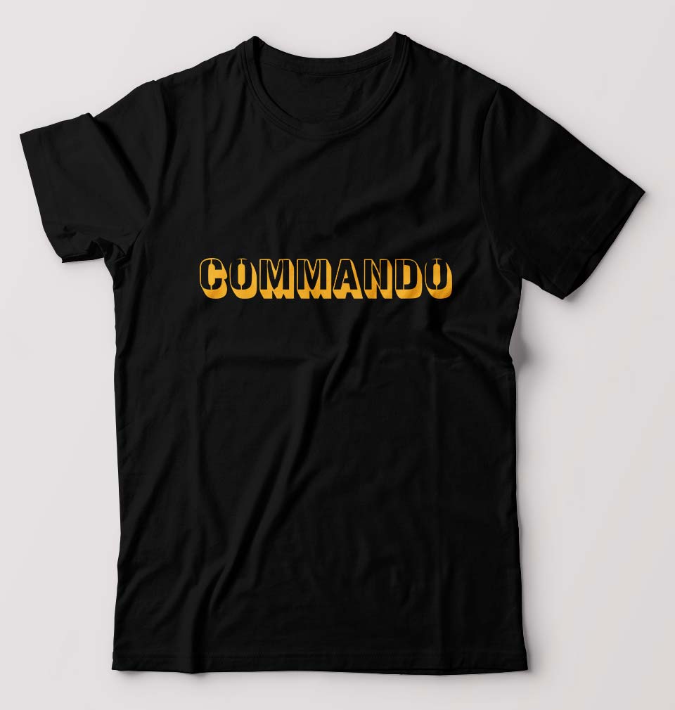 Commando T-Shirt for Men-Black-Ektarfa.online