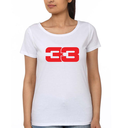 Max Verstappen T-Shirt for Women-XS(32 Inches)-White-Ektarfa.online