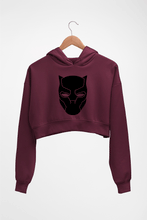 Load image into Gallery viewer, Black Panther Superhero Crop HOODIE FOR WOMEN-Maroon-Ektarfa.online
