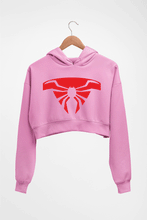 Load image into Gallery viewer, Spiderman Superhero Crop HOODIE FOR WOMEN-Light Baby Pink-Ektarfa.online
