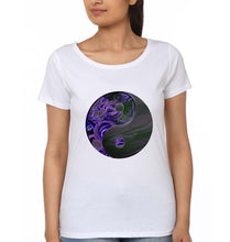 Load image into Gallery viewer, Yin Yang T-Shirt for Women-White-Ektarfa.online
