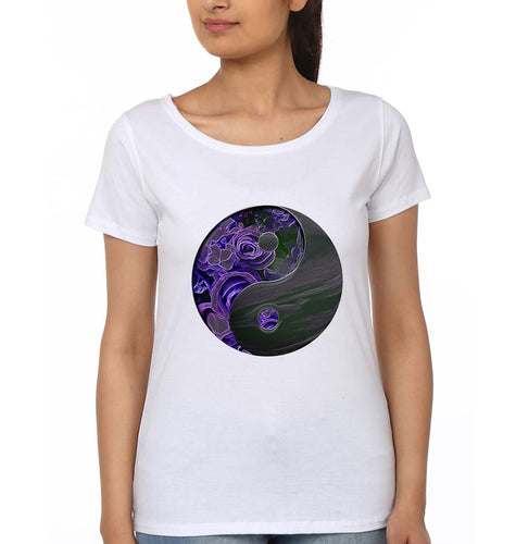 Yin Yang T-Shirt for Women-White-Ektarfa.online