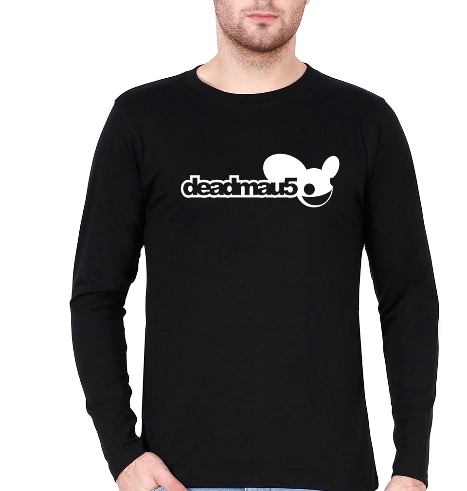 Deadmau5 Full Sleeves T-Shirt for Men-Black-Ektarfa.online