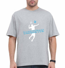 Load image into Gallery viewer, Badminton Oversized T-Shirt for Men-Grey-Ektarfa.online
