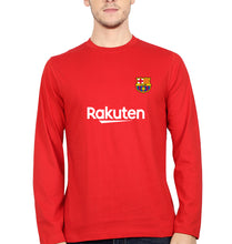 Load image into Gallery viewer, Barcelona Full Sleeves T-Shirt for Men-Red-Ektarfa.online
