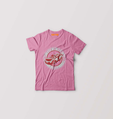 Lightning McQueen Kids T-Shirt for Boy/Girl-Pink-Ektarfa.online