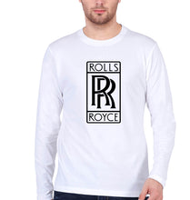Load image into Gallery viewer, Rolls Royce Full Sleeves T-Shirt for Men-White-Ektarfa.online
