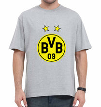 Load image into Gallery viewer, Borussia Dortmund Oversized T-Shirt for Men-Grey-Ektarfa.online
