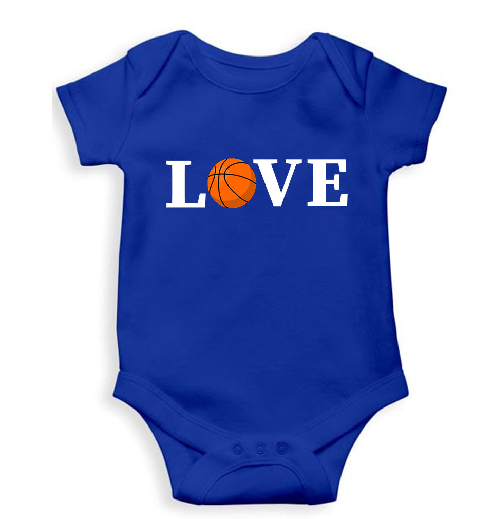 NBA Basketball Love Kids Romper For Baby Boy/Girl-Royal Blue-Ektarfa.online