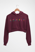 Load image into Gallery viewer, Esprit Crop HOODIE FOR WOMEN-Maroon-Ektarfa.online
