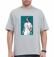 Load image into Gallery viewer, Novak Djokovic Tennis Oversized T-Shirt for Men-Grey-Ektarfa.online
