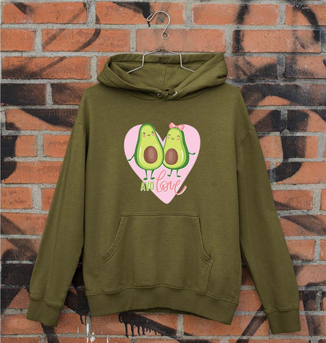 Avocado Love Unisex Hoodie for Men/Women-Olive Green-Ektarfa.online