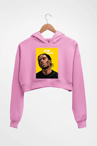 Asap Rocky Crop HOODIE FOR WOMEN-Light Baby Pink-Ektarfa.online