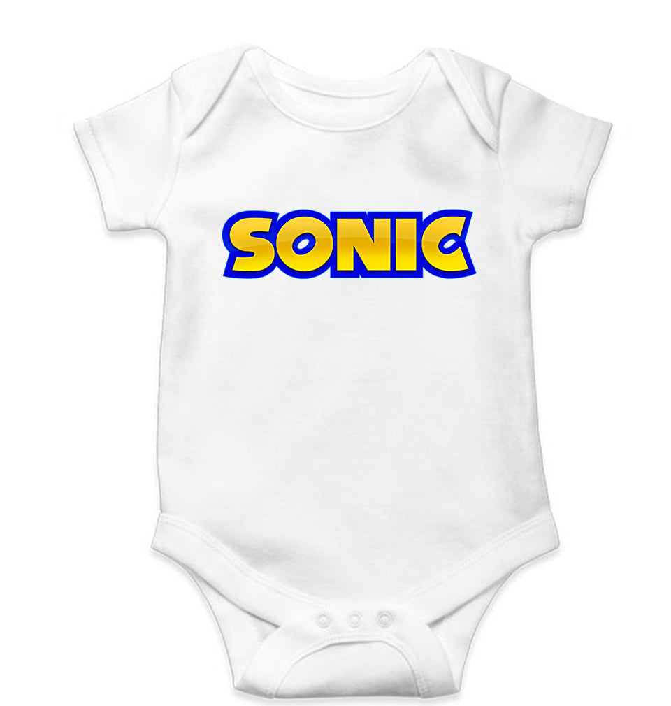 Sonic Kids Romper For Baby Boy/Girl-White-Ektarfa.online