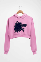 Load image into Gallery viewer, Wolf Crop HOODIE FOR WOMEN-Light Baby Pink-Ektarfa.online
