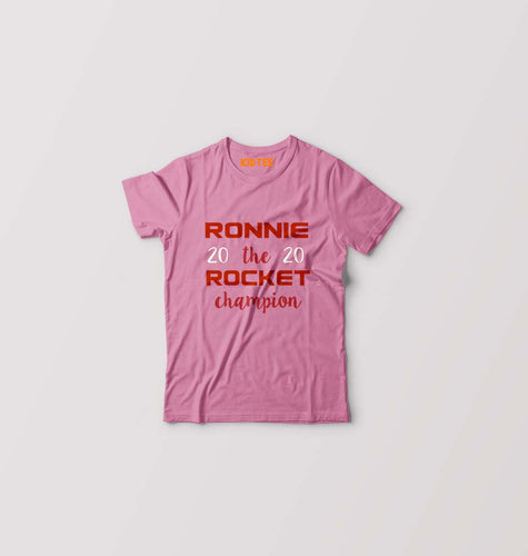 Ronnie O'Sullivan Snooker Kids T-Shirt for Boy/Girl-Pink-Ektarfa.online