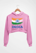 Load image into Gallery viewer, India Crop HOODIE FOR WOMEN-Light Baby Pink-Ektarfa.online
