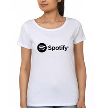 Load image into Gallery viewer, Spotify T-Shirt for Women-White-Ektarfa.online
