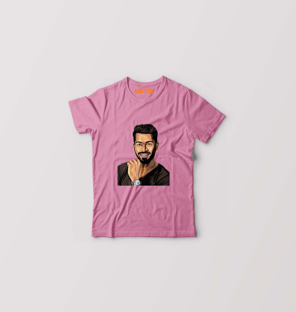 Hardik Pandya Kids T-Shirt for Boy/Girl-Pink-Ektarfa.online