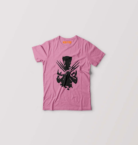 Wolverine Kids T-Shirt for Boy/Girl-Pink-Ektarfa.online